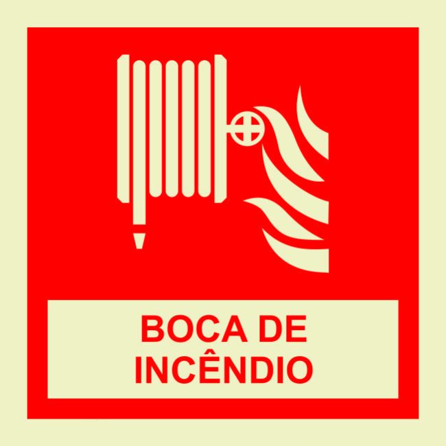 Sinal boca de incêndio