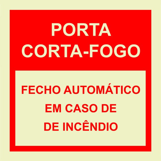 Sinal Porta Corta-Fogo