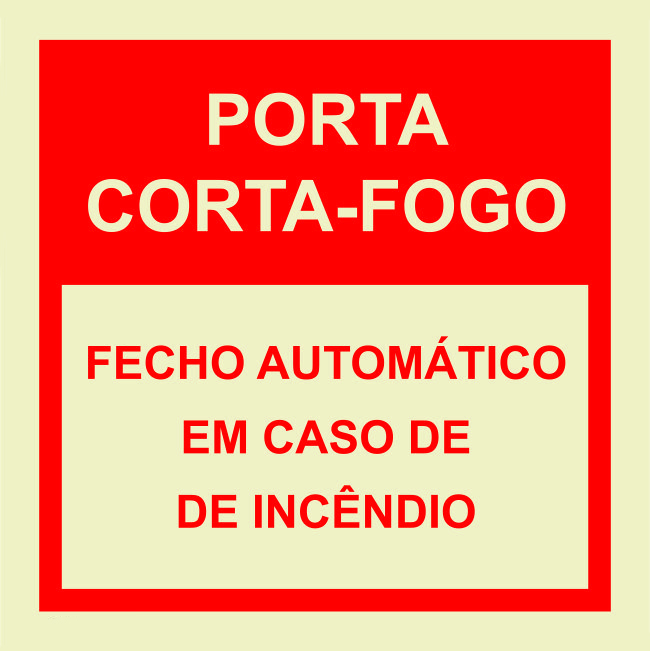Sinal Porta Corta-Fogo