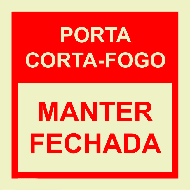 Sinal Porta Corta-Fogo