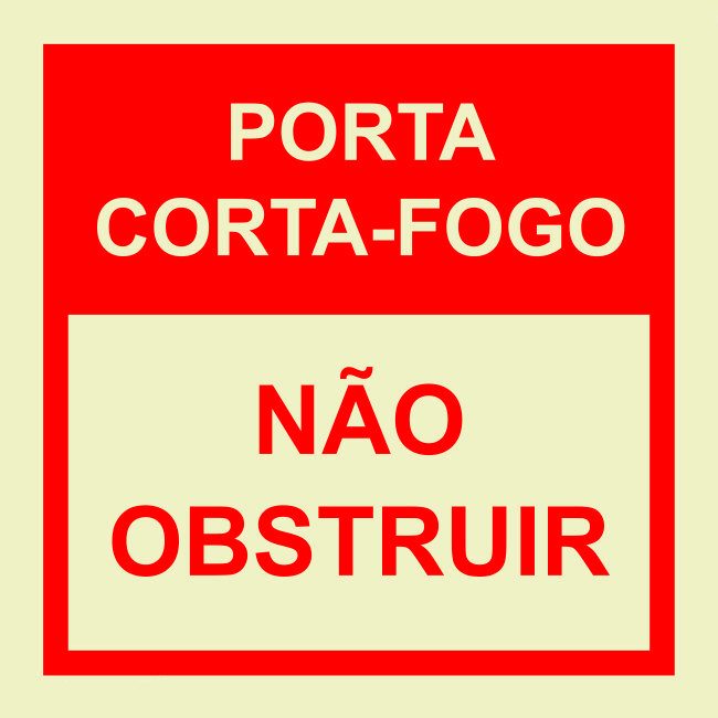 Sinal Porta Corta-Fogo