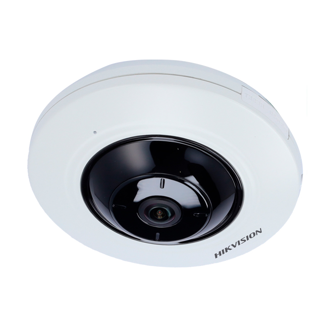 CÂMARA IP FISHEYE 5MP 1.05MM IR8M MIC POE