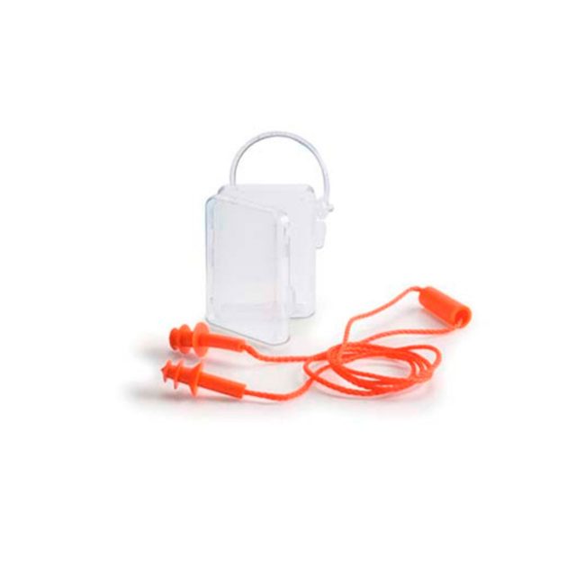 Tampão auditivo reutilizável com cordão 25dB